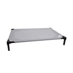 Coolaroo Gray Polyethylene Elevated Pet Bed 6.3 in. H X 27.5 in. W X 41 in. L