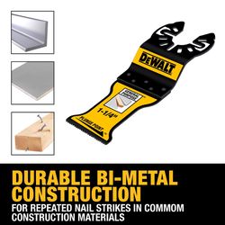 DEWALT 1-1/4 in. W Bi-Metal PlungePoint Oscillating Blade Set 3 pk