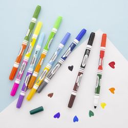 Bazic Products Double Sided Assorted Broad Tip Washable Marker 8 pk