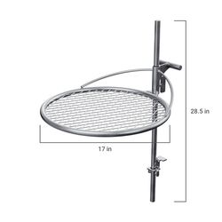 Breeo Outpost 19 Silver Camp Grill 28.5 in. H X 22 in. W X 17 in. L 1 pk