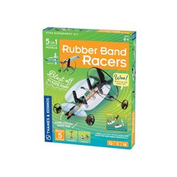 Thames & Kosmos Rubber Band Racers Toy Multicolored 72 pc