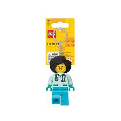 LEGO City Plastic Blue Dr. Flieber Keychain w/LED Light