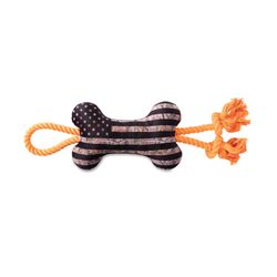 Pet Shop by Fringe Studio Wagsdale For Dog Multicolored Plush Camo Up America Dog Toy 1 pk