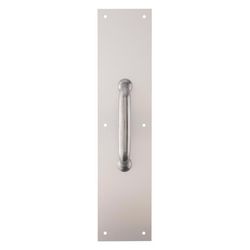 Brinks Commercial 15 in. L Satin Aluminum Pull Plate
