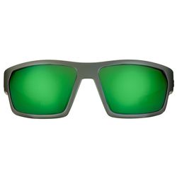 Flying Fisherman Groves Sunglasses Unisex Mangrove Green Frame Amber Green Mirror Lens Polarized