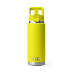 YETI Rambler 26 oz Firefly Yellow BPA Free Bottle with Straw Cap