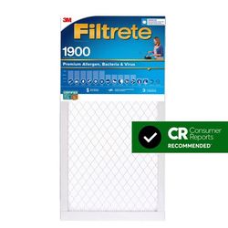 Filtrete 14 in. W X 24 in. H X 1 in. Polypropylene 1900 MPR Pleated Allergen Air Filter 1 pk