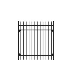 Fortress Building Products Athens 60 in. H X 56.4 in. W X 2  L Aluminum Fence Gate