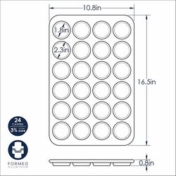Nordic Ware 11 in. W X 17 in. L Mini Muffin Pan Silver