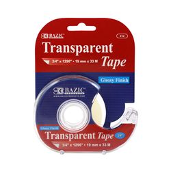 Bazic Products 3/4 in. W X 1296 in. L Transparent Tape
