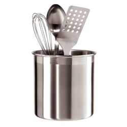 OGGI Silver Stainless Steel Utensil Holder