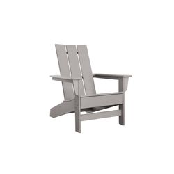 Durogreen Tangent Aria Gray HDPE Frame Adirondack Chair