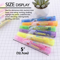 Bazic Products Neon Color Assorted Chisel Tip Highlighter 3 pk