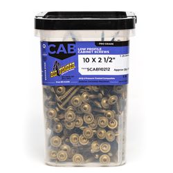 Big Timber No. 10 Sizes X 2-1/2 in. L Star Bronze Fine Cabinet Screws 395 pk