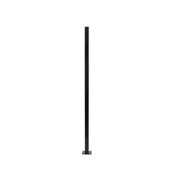 Fortress Building Products Versai 64 in. H X 2 in. W X 2  L Black Steel Fence Post