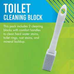 EarthStone Non-Scratch Cleaning Block For Bath/Toilet 9  L 2 pk