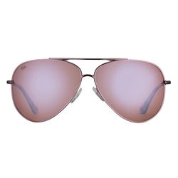 Flying Fisherman Crew Sunglasses Unisex Rose Gold Frame Copper Silver Mirror Lens Polarized