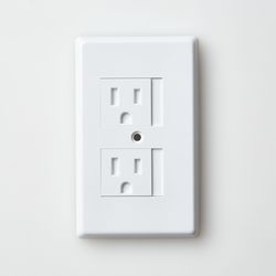 Mommy's Helper Safe Plate White Plastic Outlet Cover 1 pk