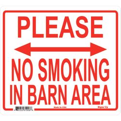 Signs Up English White Informational Sign 11.5 in. H X 12.75 in. W