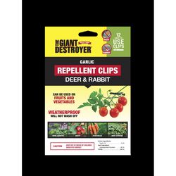 The Giant Destroyer Animal Repellent Clip For Deer and Rabbits 12 pk