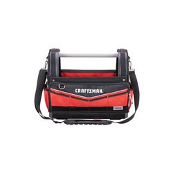 CRAFTSMAN VERSASTACK 8.875 in. W X 13.375 in. H Polyester Tool Tote 32 pocket Black/Red 1 pc