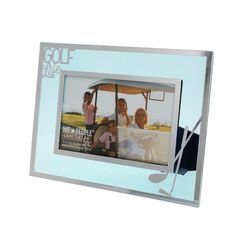 Pavilion We People Blue Glass Picture Frame 6 x 4 in.
