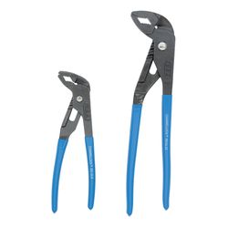 Channellock GripLock 2 pc Steel Pliers Set 6.5 and 9.5 in. L