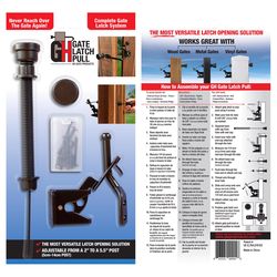 GH Gate Products All In One 1.75 in. H X 6.75 in. W X 13 in. L Plastic Pull Gate Latch Pull