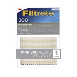 Filtrete 20 in. W X 25 in. H X 1 in. 5 MERV Pleated Air Filter 1 pk
