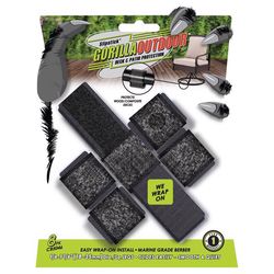 Slipstick Gorilla Outdoor Black Push-On Marine Grade Berber Chair Glide 8 pk