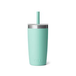 YETI Rambler Jr 10 oz Seafoam BPA Free Kids Cups with Silicone Straw