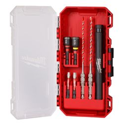 Milwaukee Shockwave Assorted in. X 7.74 in. L Carbide Hammer Drill Bit Set Hex Shank 7 pc