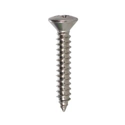 HILLMAN No. 8 Ga. X 1 in. L Phillips Oval Head Sheet Metal Screws 100 pk