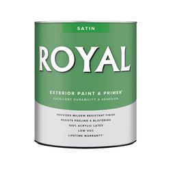 Royal Satin Tint Base Neutral Base Paint Exterior 1 qt