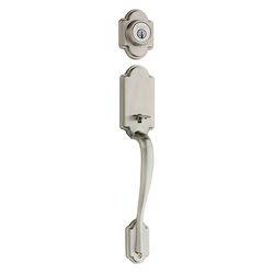 Kwikset Signature Arlington Satin Nickel Outside Trim Handleset 1-3/4 in.