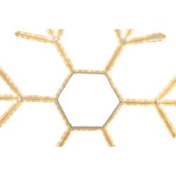 Celebrations LED Warm White Crystal Snowflake 23 in. Hanging Decor