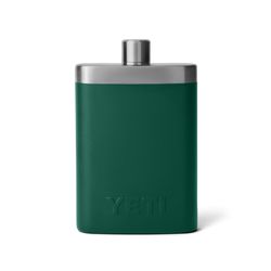YETI 7 oz Black Forest Green Stainless Steel Flask