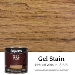 Old Masters Semi-Transparent Natural Walnut Oil-Based Alkyd Gel Stain 1/2 pt