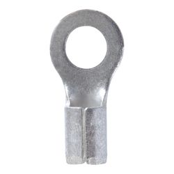 Jandorf 8 Ga. Insulated Wire Ring Terminal Silver 2 pk