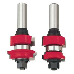 Freud 1-1/2 in. D X 1-1/2 in. X 3-1/2 in. L Divided Lite Cabinet Door Router Bit Set 2 pc