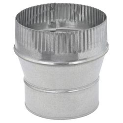 Imperial 5 in. D X 6 in. D Galvanized Steel Furnace Pipe Increaser