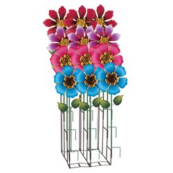 Regal Art & Gift Multicolored Metal 36 in. H X 11.75 in. W Garden Stake Spinner
