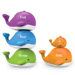 Learning Resources Snap-n-Learn Stacking Whales Assorted 15 pc