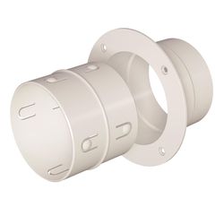 Deflect-O EZ Dock 4 in. D White Plastic Dryer Clean Out Connector