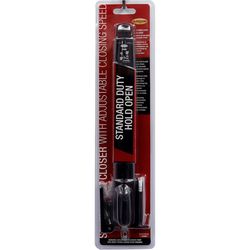 Larson Black Aluminum Pneumatic Door Closer