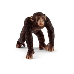 Schleich Wild Life Chimpanzee Male Toy Brown