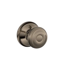 Schlage F Series Georgian Antique Pewter Dummy Knob