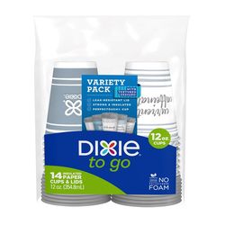 Dixie To Go Multicolored Paper COFFEE HAZE Cups 14 pk