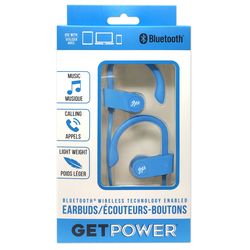 GetPower Wireless Bluetooth Hook Earbuds 1 pk
