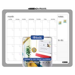 Bazic Products 16 in. H X 20 in. W Screw-Mounted Magnetic Dry Erase Calendar